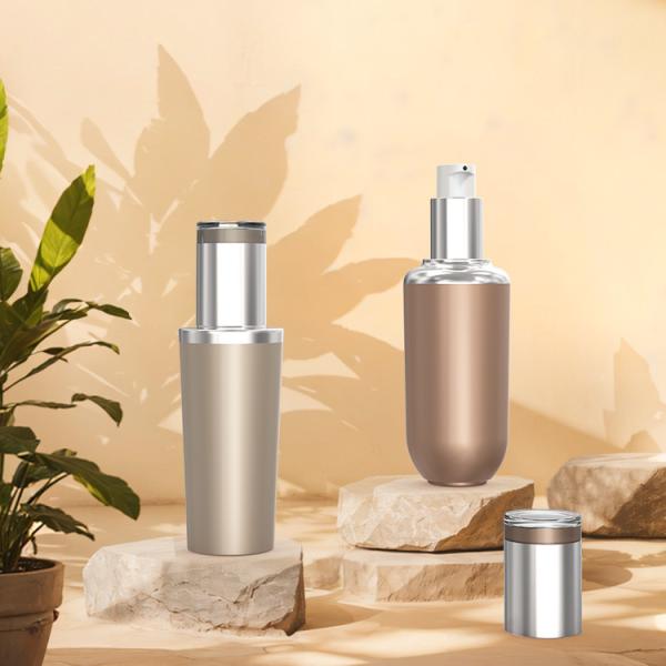 Luxury MS ALU materials 15ml 30ml 50ml cosmetic skincare packaging plastic
