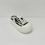 Black Canvas Mule Shoes Breathable