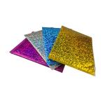 Waterproof Poly Holographic Bubble Mailers Bags Self Adhesive For Express