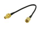 SMA Female Right Angle Rf Cable Connector Bulkhead To SMA Male RG58 50cm