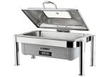 Large Stainless Steel Cookwares , Digital Display Electric Chafing Dish With