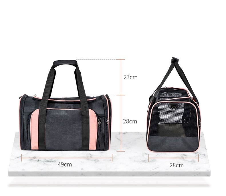 OEM / ODM Custom Expandable Pet Carrier Clear Breathable Pet Cat Bag For Travel