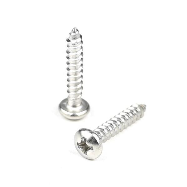 Pan Head Phillips Wood Screws in 304 Stainless Steel for Wood Guardrail