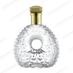 Big XO Glass Wine Bottles Clear With Hot Stamping Surface Handling
