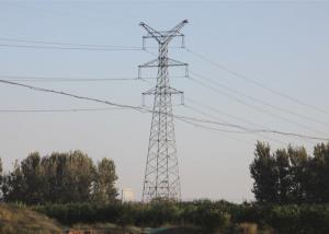 Quality Overhead Electric Lattice Transmission Tower , Angular Steel Monopole Tower wholesale