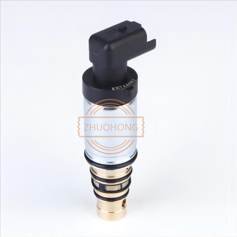 White AC Compressor Electric Control Valve for Sanden 6C12 Compressor 12v DC