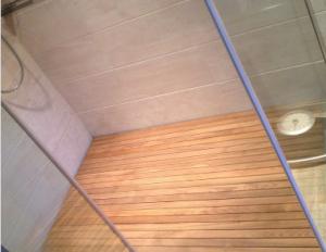 Quality highly waterproof teak wood shower flooring wholesale