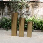 Luxury modern stainless steel planters and barrel mold flower pots