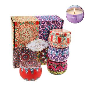 Quality Amber Environmentally Friendly Scented Candles Metalized vanilla Scent wholesale