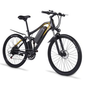 Quality Full Suspension Rear Hub Motor Electric Bicycle 48V 17Ah 500W 27.5 Inch Wheel Size wholesale