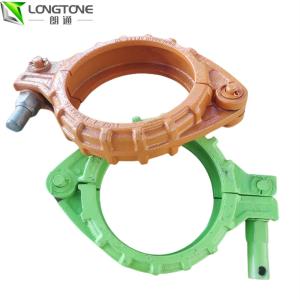 Quality Customized Concrete Pump Clamp Coupling Snap 220 Bar Painting Surface wholesale
