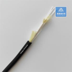 Quality 4 Core Indoor Fiber Optic Mini Breakout Cable G657A2 Black TPU 7.5mm wholesale