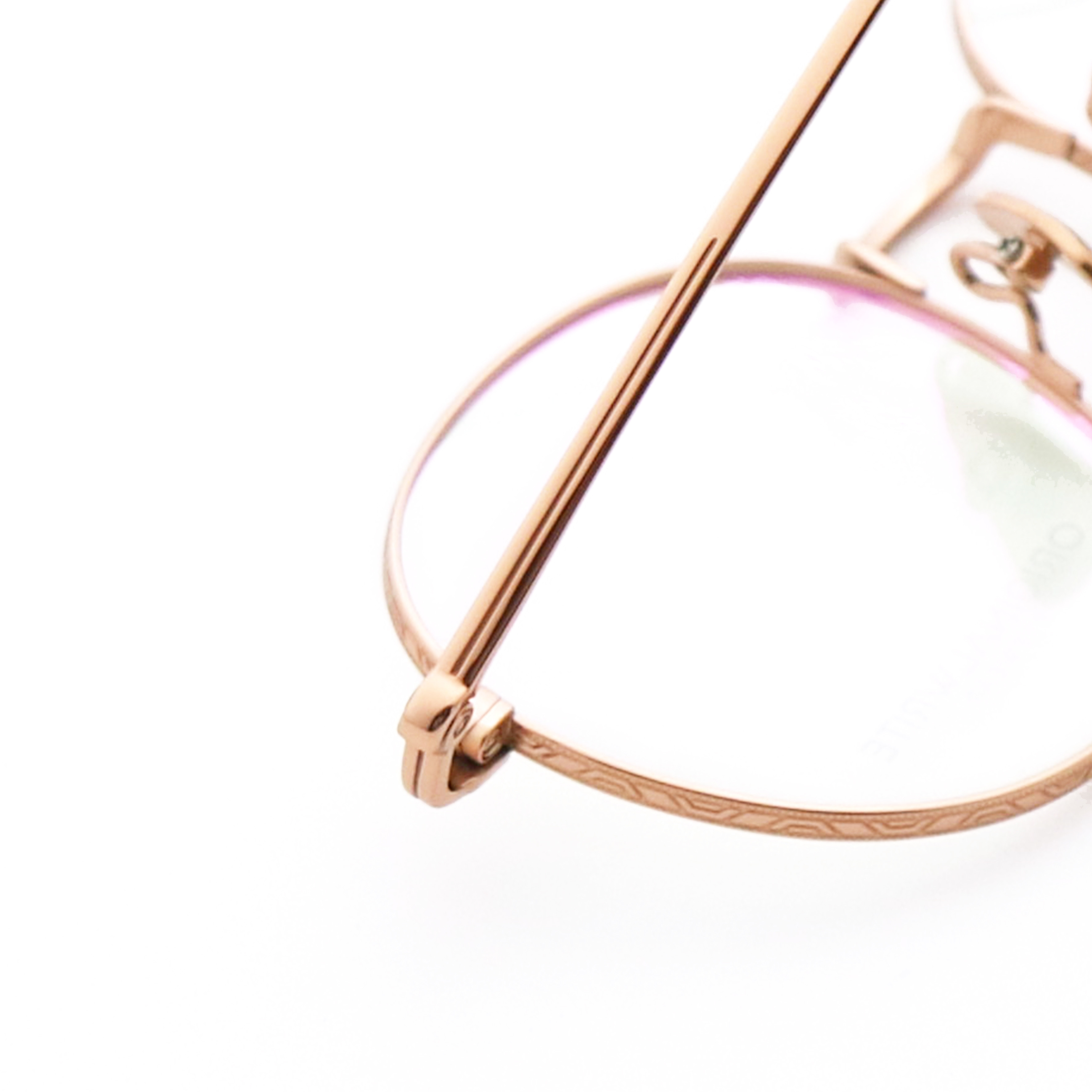 Round Optical Frames Pure Titanium Frame Glasses Elasticity 88211