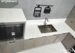 Polished Kitchen Countertop Materials Quartz Engineered Quartz Countertops
