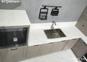 Quality Polished Kitchen Countertop Materials Quartz Engineered Quartz Countertops wholesale