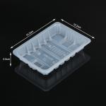 Frozen Food Plastic PP Supermarket Blister Packaging Tray Disposable