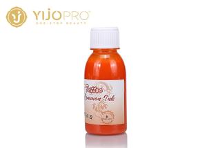 Quality Saffron Common Permanent Tattoo Ink , Permanent Makeup InkPigment 18 Colors wholesale