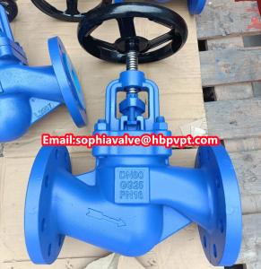 Quality DN80 GG25 PN16 DIN3356 cast iron globe valve wholesale