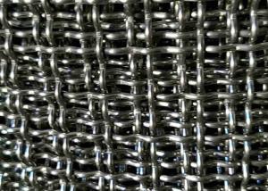 China Double 1m Stainless Steel Crimped Wire Mesh Bright Silver on sale