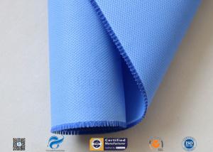 Quality 510GSM Silicone Coated Glass Fabric Plain Weave Electrical Insulation Blue wholesale