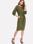Elegant And Fashion Lady Work Dress