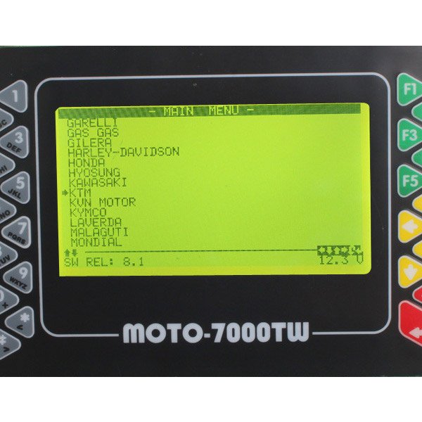 MOTO 7000TW Universal Motorcycle Scan Tool V8.1 Version Support Reset Key Systems