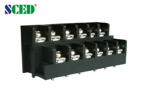 Quality Pitch 11.0mm Barrier Type Electrical Power Terminal Blocks 4*2P - 16*2P 300V 30A wholesale