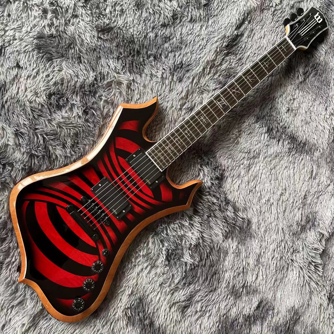 Custom Grand Wylde Audio Nomad Electric Guitar, Quilted Maple Veneer, Ebony Fretboard, Redrum Vortex