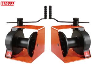 Quality HWV 9500lbs Small Wire Rope Hand Winch 4 Layers Drive Ratio 26:1 wholesale