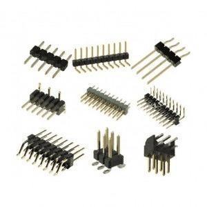 China UL94V-0 Dip PCB Male 1.27 Mm Pitch Pin Header Connectors Single / Double Row on sale