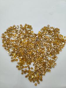 Quality B Grade 3.0 - 3.5mm HPHT Lab Grown Diamonds Yellow Rough Industrial Diamonds wholesale