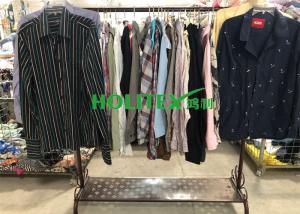 Quality Mixed Color Mens Used Clothing Cotton Material Used Mens Shirts Long Sleeves wholesale