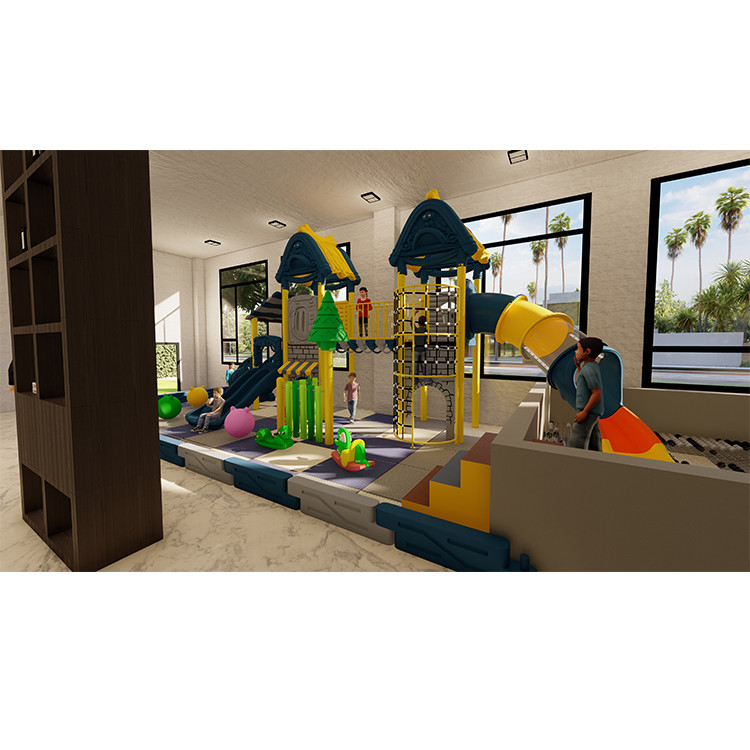 Large Galvanized Steel Anti Crack Outdoor Plastic Slide Amusement Park