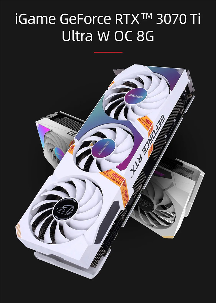 256bit Gaming Graphics Card IGame GeForce RTX 3070 Ti Ultra W OC 8G Graphics Card
