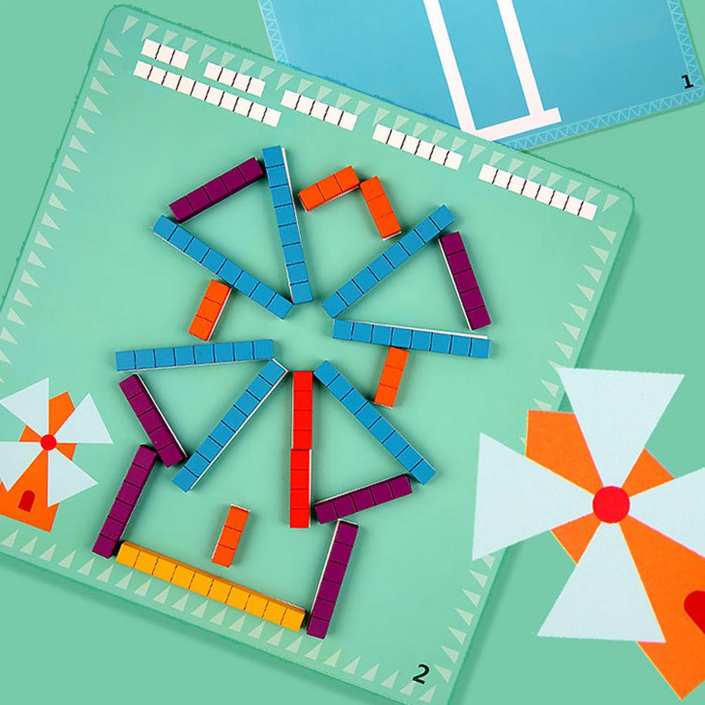 Arithmetic Jigsaw Puzzle Wooden For Child Early Learning Logical Thinking