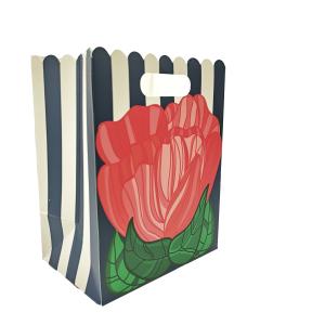 Quality Custom Printed Jewelry Shopping Bag Luxury Gift Paper Bag with Handle wholesale