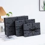 Black Gift Packaging Paper Jewelry Boxes For Necklace Ring Bracelet Watch Eco
