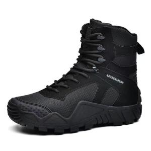Quality Breathable Tactical Boots Mid Top Special Forces Hiking Boots Large Size wholesale