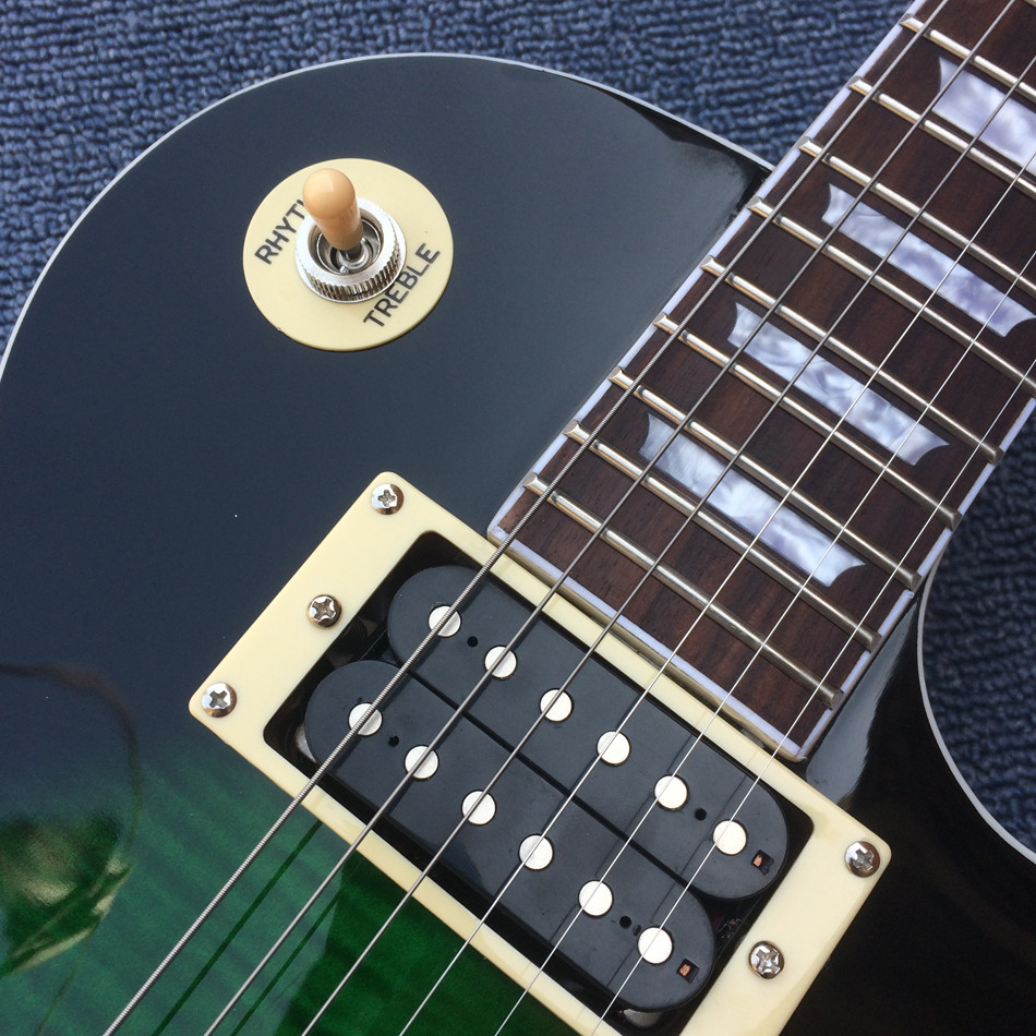 High quality Custom LP electric guitar,Quilte Maple top ,Rosewood fingerboard