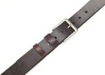 Soft Male Full Grain Leather Bridle Belt Anti - Scratch Gunmetal Buckle