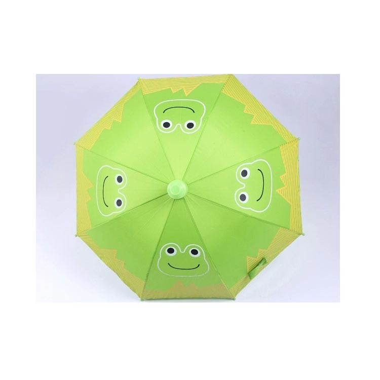 Windproof Pongee Kids Compact Umbrella 19''*8K With Anti Drip Plastic Cover
