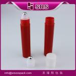 high quality and colorful steel roller ball plastic cap cosmetic bottle product