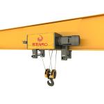 Single girder overhead crane with material hoist lift