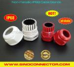 Plastic IP68 Waterproof Cable Glands Electrical Joints Connectors with Integral