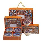 Bohemian Style Ceramic Rice Bowl Perfect Christmas Gift in Porcelain Material
