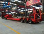 100-120tons 3 Lines 6 Axles Low Bed Semi Truck Trailer with 2 Lines 4 Axles
