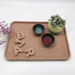 BSCI Rectangular Natural Cork Serving Tray 12''X8''X0.79'' BSCI Heat Resistant
