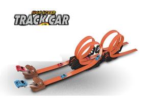 Quality Plastic 2 Vehicles Hot Wheels Race Car Track Sets with Dinosaur Track Builder wholesale