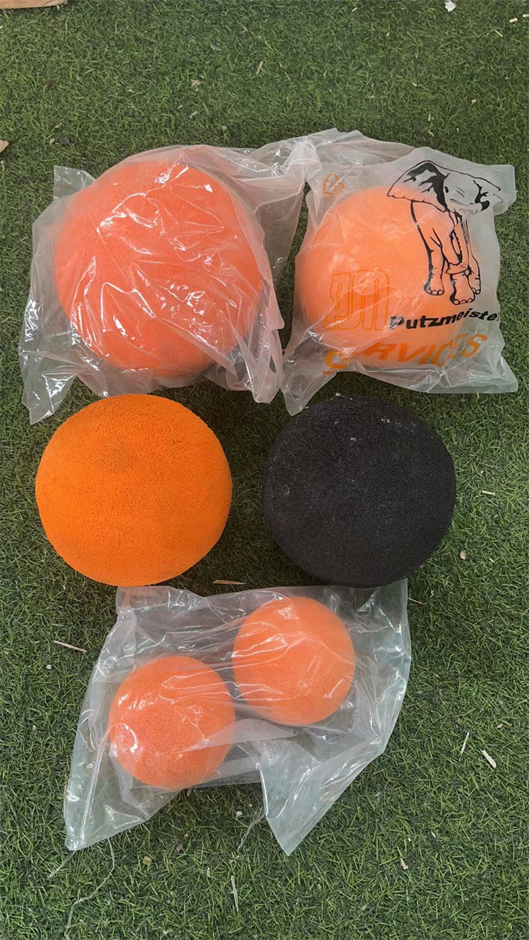 2 Inch Concrete Pump Parts , Sponge Clean Out Ball For Cleaning