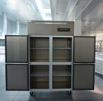 Commercial Fridge Freezer Refrigerator Stainless Steel Vertical Chiller with 4